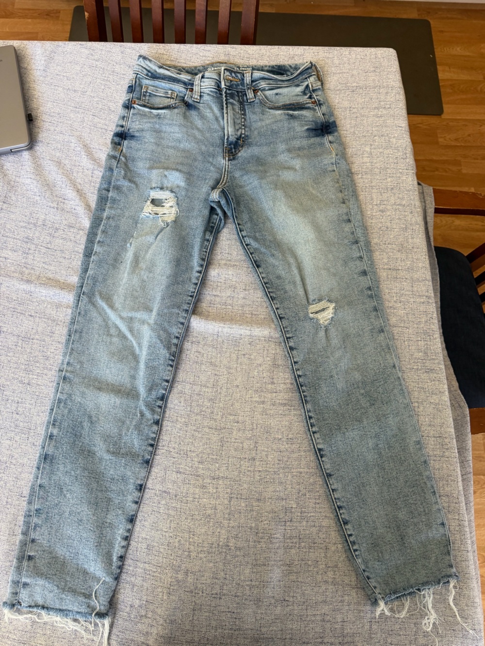 Old Navy Women's Light Blue High-Rise OG Straight Jeans
